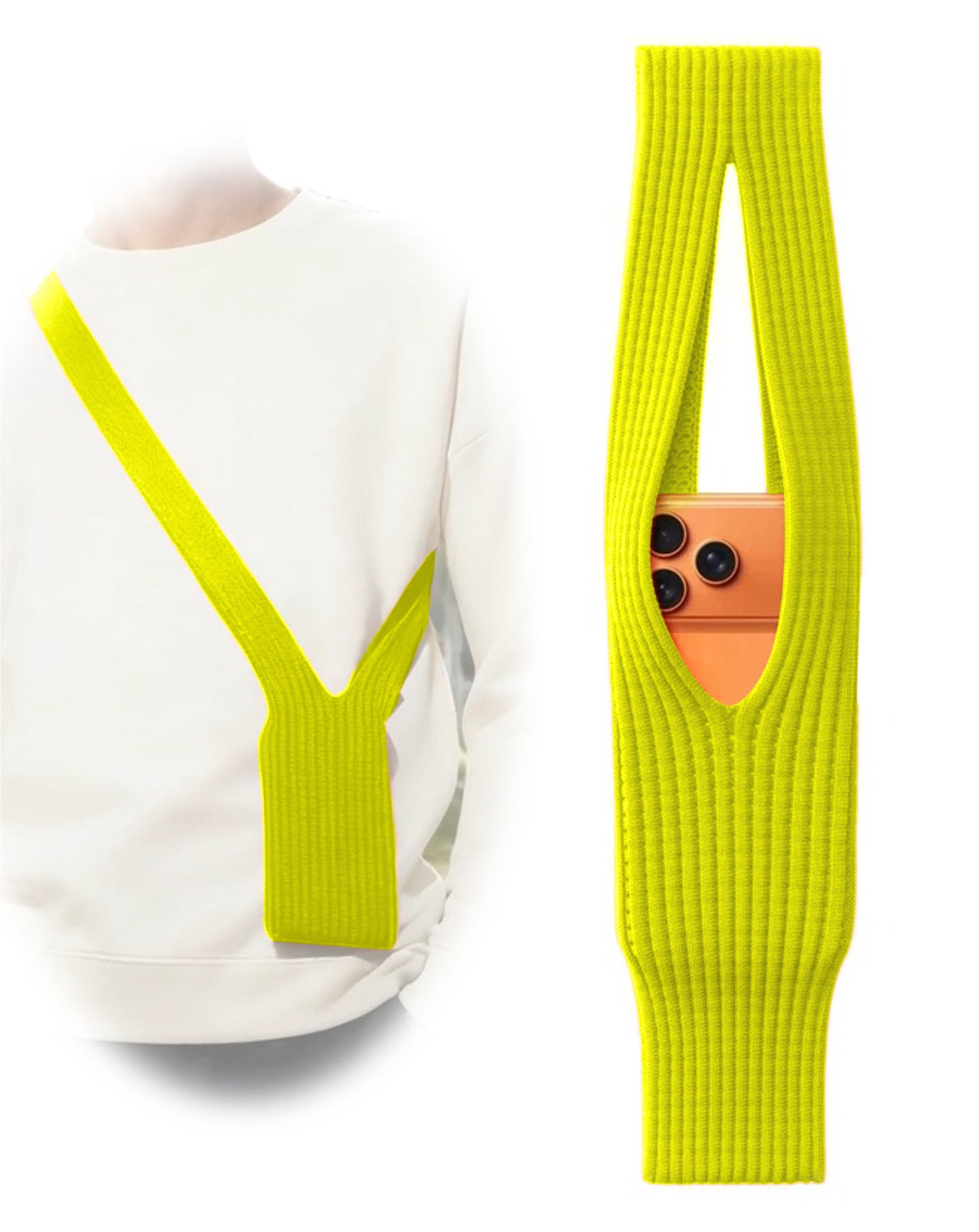 Long SlimGuard Knit Phone Sleeve - Yellow