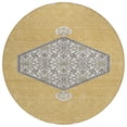 thumbnail image 2 of Addison Rugs Chantille Indoor/Outdoor Traditional Vintage Gold Washable Round Rug, 8' x 8', 2 of 6