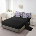 thumbnail image 5 of Castle Fairy Purple Butterfly Girl Twin Bedding Sets,Leopard Print Bedding Comforter Set, 5 of 8