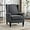 Dark Grey, variant on Modern Accent Chair, Chenille Fabric Armchair with High Resilience Sponge & Sturdy Legs, Comfy Single Sofa Chair for Bedroom, Living Room, Reading & Balcony