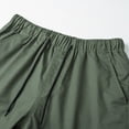 thumbnail image 6 of IAJDKMEK Men's Cotton Cargo Pants - Loose Fit Multi-Pocket Work Trousers and Hiking Pants for Casual Wear and Active Lifestyle,Army Green L, 6 of 7