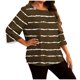 thumbnail image 3 of TaTaai Women's Gradient Print Long Sleeved T-shirt, Plus Size Round Neck Top, Lightweight Soft Design, All Seasons Wear, Casual Daily Party Work Dating Home Outfit Gift, 3 of 6