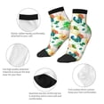 thumbnail image 5 of Fuzoiu Floral Vintage Print Adult Socks, Crew Moisture-wicking Socks, Unisex Cushion Crew Socks,Casual Sports Ankle Socks, 5 of 7