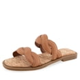 thumbnail image 2 of Aerosoles Colette Women's Flat Slide Sandals Color: Gold Metallic Size: 8, 2 of 4