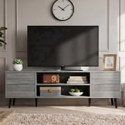 Homall Modern TV Stand for TVs up to 55'', Wood Entertainment Center with Storage Drawers & Cable Management for Living Room, Gray