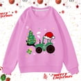 thumbnail image 2 of Byoo Christmas Sweatshirt for Toddler Boys Car Print Long Sleeve Pullover Top Casual Soft Holiday Xmas Kids Clothing, 2 of 3