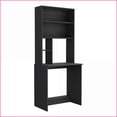 thumbnail image 5 of Desks for Home Office, Compact Computer Hutch with 5 Shelves | 29.6” Wide | Black | Particle Board, 5 of 9