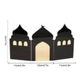 thumbnail image 2 of Jiibva Foldable Openwork Screen Eid Mubarak Acrylic Ornaments Islamic Ramadan Table Decor Muslim Festival Desktop Decoration for Home and Office, 2 of 7