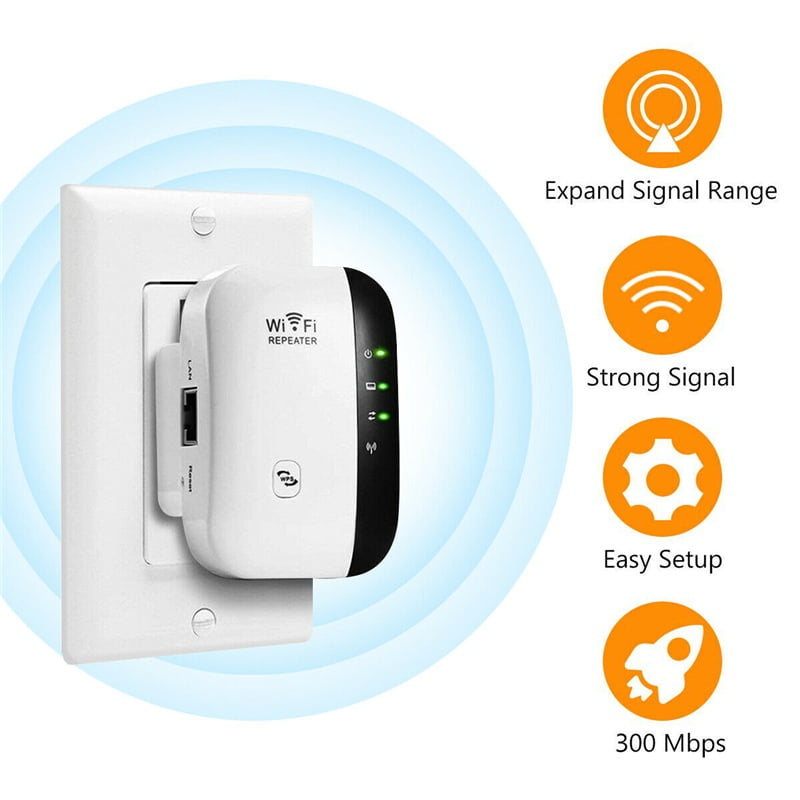 WiFi Range Extender, Up to WiFi Extender, Repeater, Wifi Signal Booster, Access Point, Easy Set-Up, External Antennas & Compact Designed Internet Booster - Walmart.com