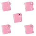 thumbnail image 1 of Estuche de almacenamiento Vogacara para placas de estampado de uñas Bolsa de cuero rosa 5Conjunto, 1 of 6