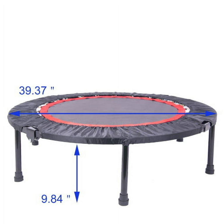 ANCHEER Mini Exercise Trampoline Foldable 40 Adjustable Trampoline  Rebounder, Fitness Trampoline with Handle for Indoor/Garden/Workout Cardio,  Max Load 300lbs (Red) - Yahoo Shopping