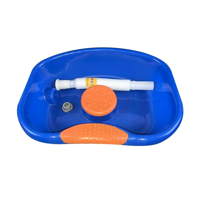 Milaget Bassin de Shampoing pour Lit, Bassine de Lavage des Cheveux, Cuve de Lavage avec Tuyau, Standard