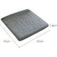 thumbnail image 6 of GYTY  Premium Wool Square Chair Pad, Zippered Chair Cushion with Removable Covers, Comfortable Slow Rebound Memory Foam Seat Cushion for Kitchen, Dining Room, Office, Car, 6 of 7