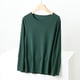 thumbnail image 2 of Guardurnaity Ropa interior térmica femenina Tops manga larga sin costuras cómodo otoño Oficina dormir ropa interior camisa cálida para mujer Prendas para la parte del cuerpo Verde oscuro 4XL Guardurnaity AP013722-06, 2 of 6