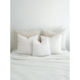 thumbnail image 5 of Cotton White Boucle Dutch Euro Pillow 28x36 White / Pillow Cover Only, 5 of 7