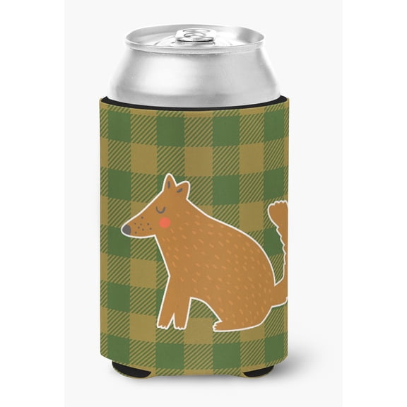 Brown Wolf Can or Bottle Hugger