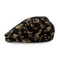 thumbnail image 2 of FUIALDOLG Glittery Musical Notes Pattern Polyester Beret Hat with Lightweight, Adjustable All-Match Flat Cap for Outdoor Picnic Walking, 2 of 4