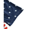 thumbnail image 3 of Qmyliery Little Boy’s Vest and Shorts Suit Independence Day Letter Printed Sleeveless Tops and Flag Short Pants, 3 of 7