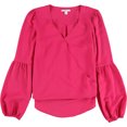 thumbnail image 1 of bar III Blusa de punto con manga de blusón para mujer, rosa, pequeña, 1 of 2