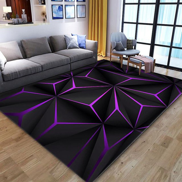 Abstract Geometric Visual Carpet Gaming E-sports Room Bedroom Bedside Rugs