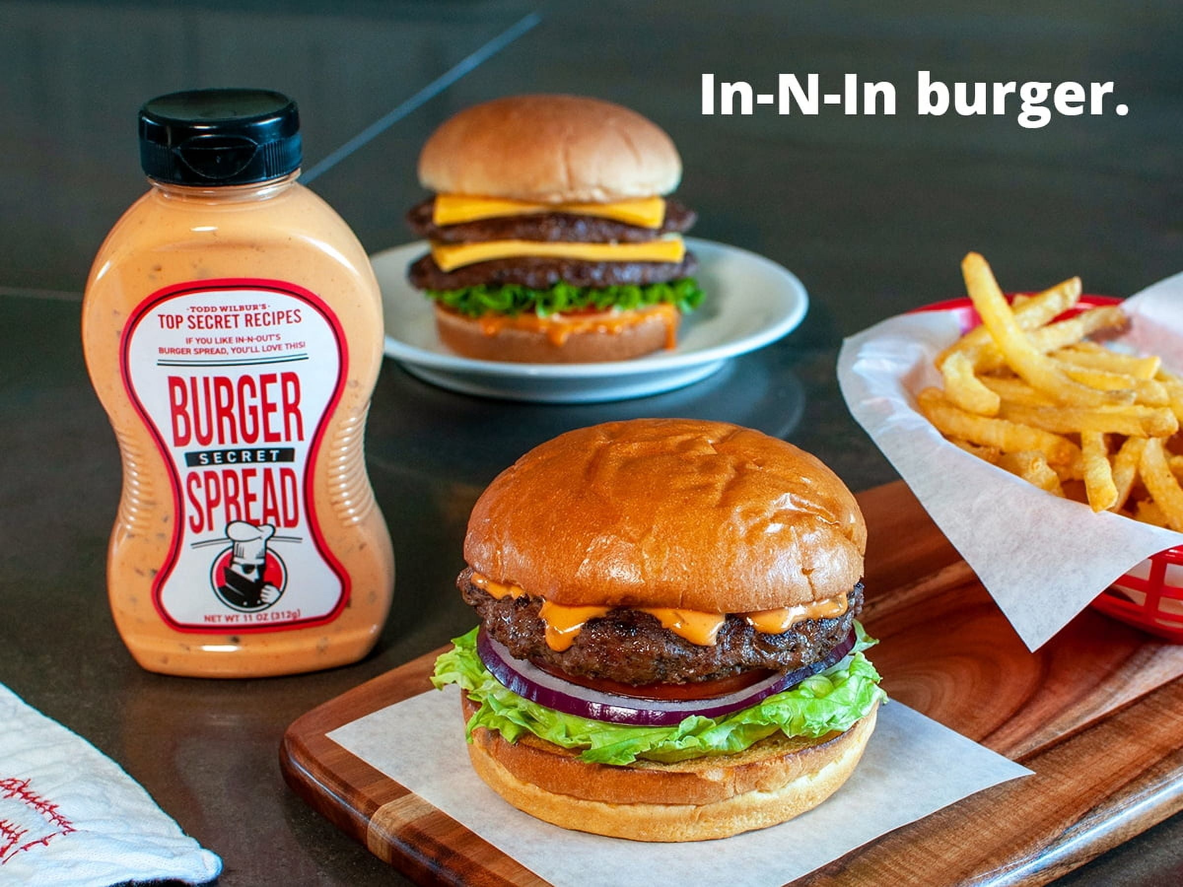 Todd Wilbur's Top Secret Burger Secret Spread (Like In-N-Out Burger Sauce) - Use on Burgers, Sandwiches, and Wraps - MSG & Gluten-Free, 11 Oz (Pack of 4)