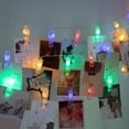 thumbnail image 2 of 3M 20 LED Photo String Lights Battery Powered Photo Wall Hanging with 20 Photo Clips Indoor Decoration for Photo Hanging, (Color), 2 of 5