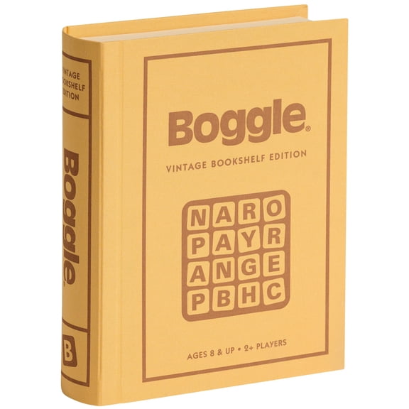 WS Game Company Boggle Vintage Bookshelf Edition, Word Game, 2-6 Players