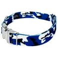 thumbnail image 3 of Country Brook Petz® Premium Royal Blue and White Camo Dog Collar and Leash, Large, 3 of 6