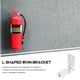 thumbnail image 2 of 10 soportes de pared para extintores de incendios de alta resistencia en forma de L, soporte para extintores de incendios de 2 a 4 kg, color plateado., 2 of 8