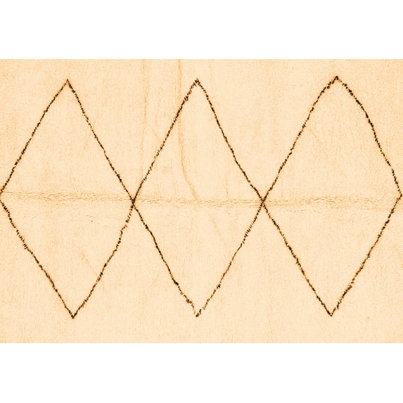 Ahgly Company Indoor Rectangle Solid Orange Modern Area Rugs, 8' x 12'