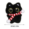 thumbnail image 5 of Big-Eyed Plushes Keychain - Squeaking White Pendant Toy Doll for Bag, Hanging Ornament and Gift Decorations, Soft Velour Animals Companions, 5 of 8