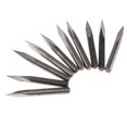 thumbnail image 1 of 10 Piezas 3.175mm Brocas de material acero De Tungsteno CNC Router Tool 0.1mm - Elección De Grados - Gris plateado- shamjiam  Pedazos de máquina de grabado CNC, 1 of 8