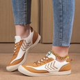 thumbnail image 2 of Sopiago Running Shoes Women's Sneakers Canvas Shoes for Women Lace up Fashion Canvas Sneakers Classic Low Top Casual Shoes Khaki,38, 2 of 6