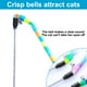 thumbnail image 4 of Juguete para gato, varita para gato, juguete interactivo para gato, campana para gato interior, tira de felpa de arco iris, 4 of 5