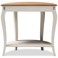 thumbnail image 6 of Allora Contemporary Console Table in White and Natural Brown, 6 of 8