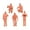 Brown, variant on 5 Pieces Miniature People Figures Diorama Models Resin Material for Sand Table Scenes and Dollhouses