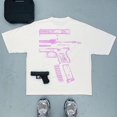 thumbnail image 3 of T-Shirt Surdimensionné Motif Lettre Hip Hop Gothique Rue y2k pour Hommes Rétro Décontracté Polyvalent Manches Courtes Col Rond Ample Femmes, 3 of 5