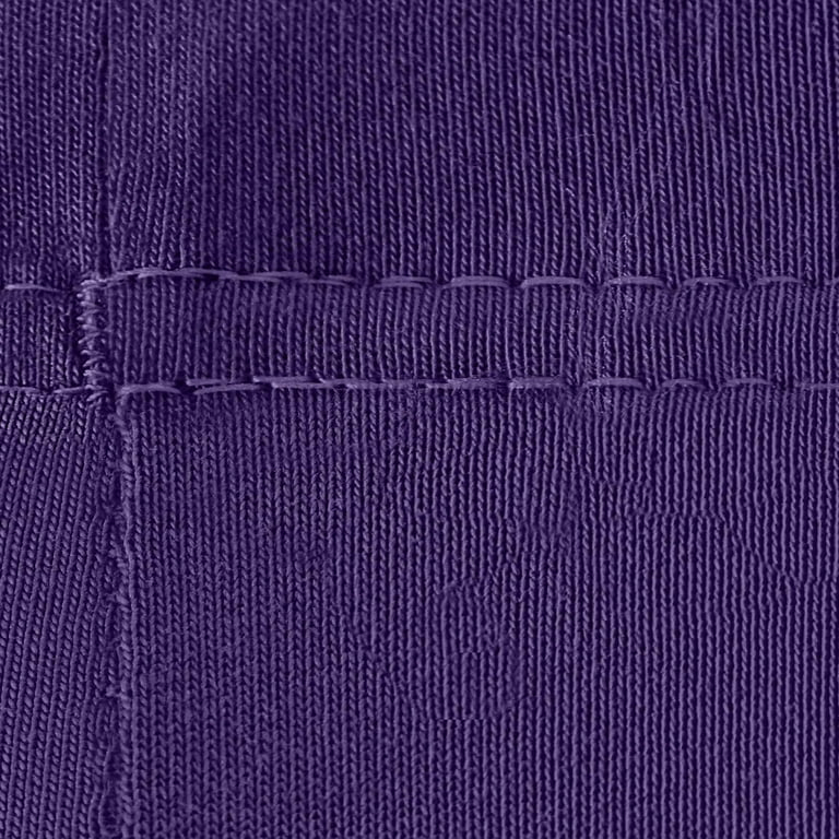 Yoga Capri Pants for Women Stretch Workout Joggers Leggings Capris High  Waisted Solid Color 3/4 Athletic Pants (X-Large, Purple) 