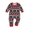 thumbnail image 3 of Seyurigaoka Parent-Children Christmas Pajamas, Tops with Splicing Pants/Jumpsuit, 3 of 9