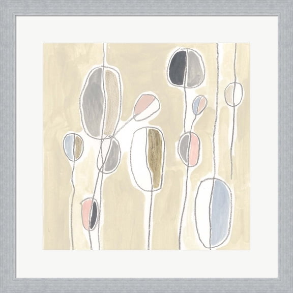 Great Art Now String Garden III by June Erica Vess Framed Wall Art 20"W x 20"H