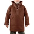 thumbnail image 1 of Sudadera con capucha de lana para hombre, sudadera con capucha súper suave de longitud media, Top de invierno, 1 of 5