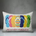 thumbnail image 3 of Creative Products Life is Better in Flip Flops 14x20 Spun Poly Pillow, 3 of 3