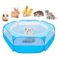 thumbnail image 1 of Corralito para Animales Pequeños UWE con Cubierta Azul, 1 of 9