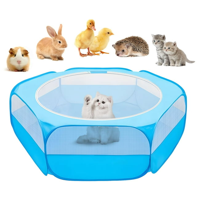 Corralito para Animales Pequeños UWE con Cubierta Azul