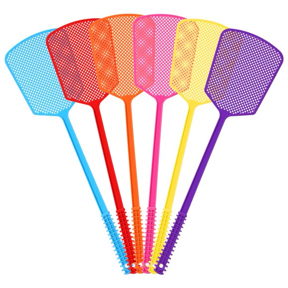 Matamoscas CONDRA FIELD de 6 piezas, plástico colorido, 45 cm