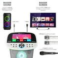 thumbnail image 5 of Singing Machine Karaoke Platinum Plus with Wi-Fi access to Music Streaming Apps, 2 Wireless Microphones and 22 Voice Changing Effects, 5 of 16