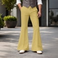 thumbnail image 2 of Men Cargo Pants Outdoor Cargo Pants Trousers Sweatpants Tracksuit Pants Casual Athletic Pants for Workout Running Training Jogging Gym XXL Yellow, 2 of 9