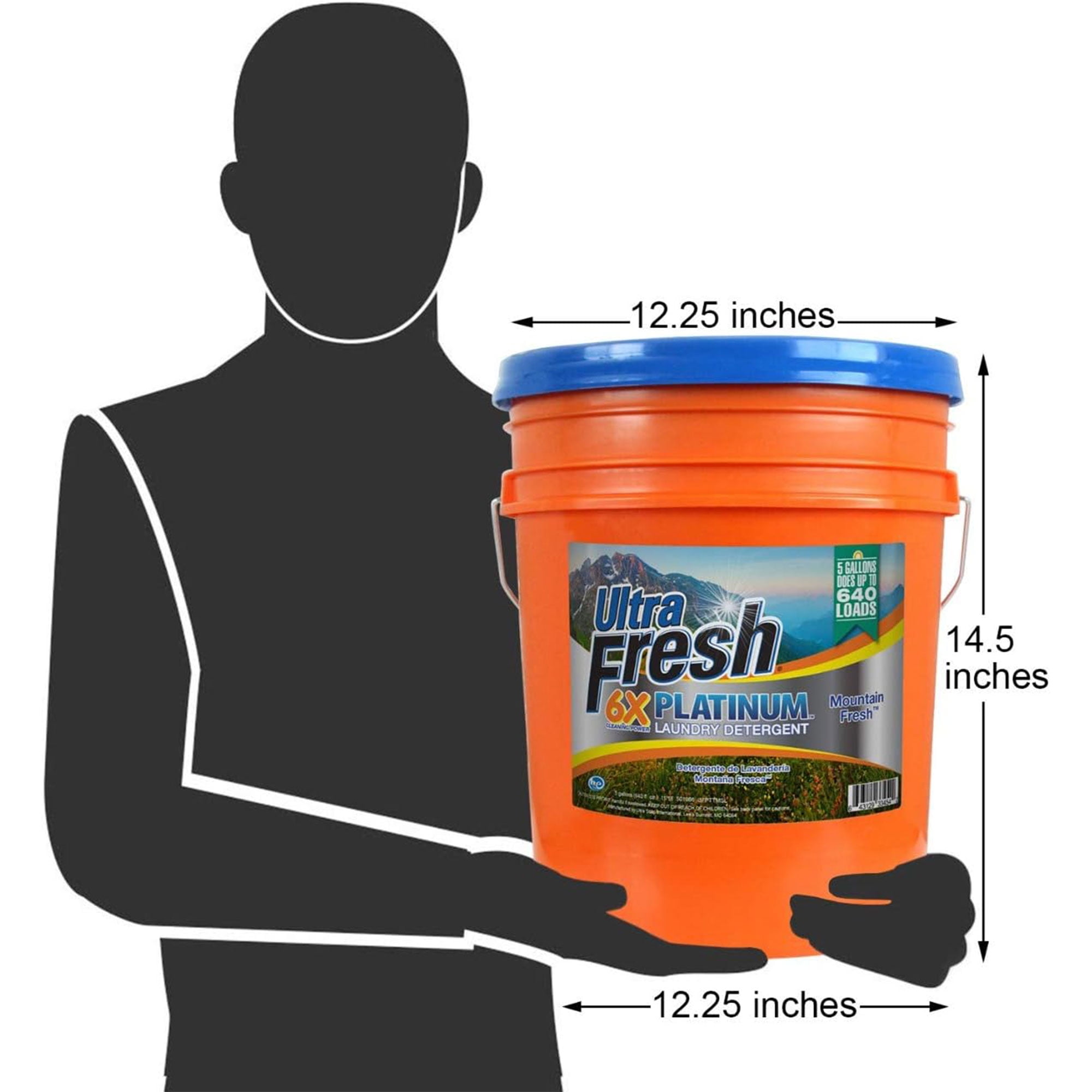 Ultra Fresh 6X Platinum 5 Gallon Laundry Detergent Liquid (5 Pack)