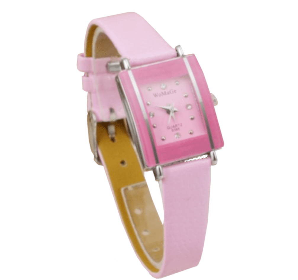 Nine West Women's Crystal Accented Strap Watch - Rose Gold Dial With Cream Leather Band