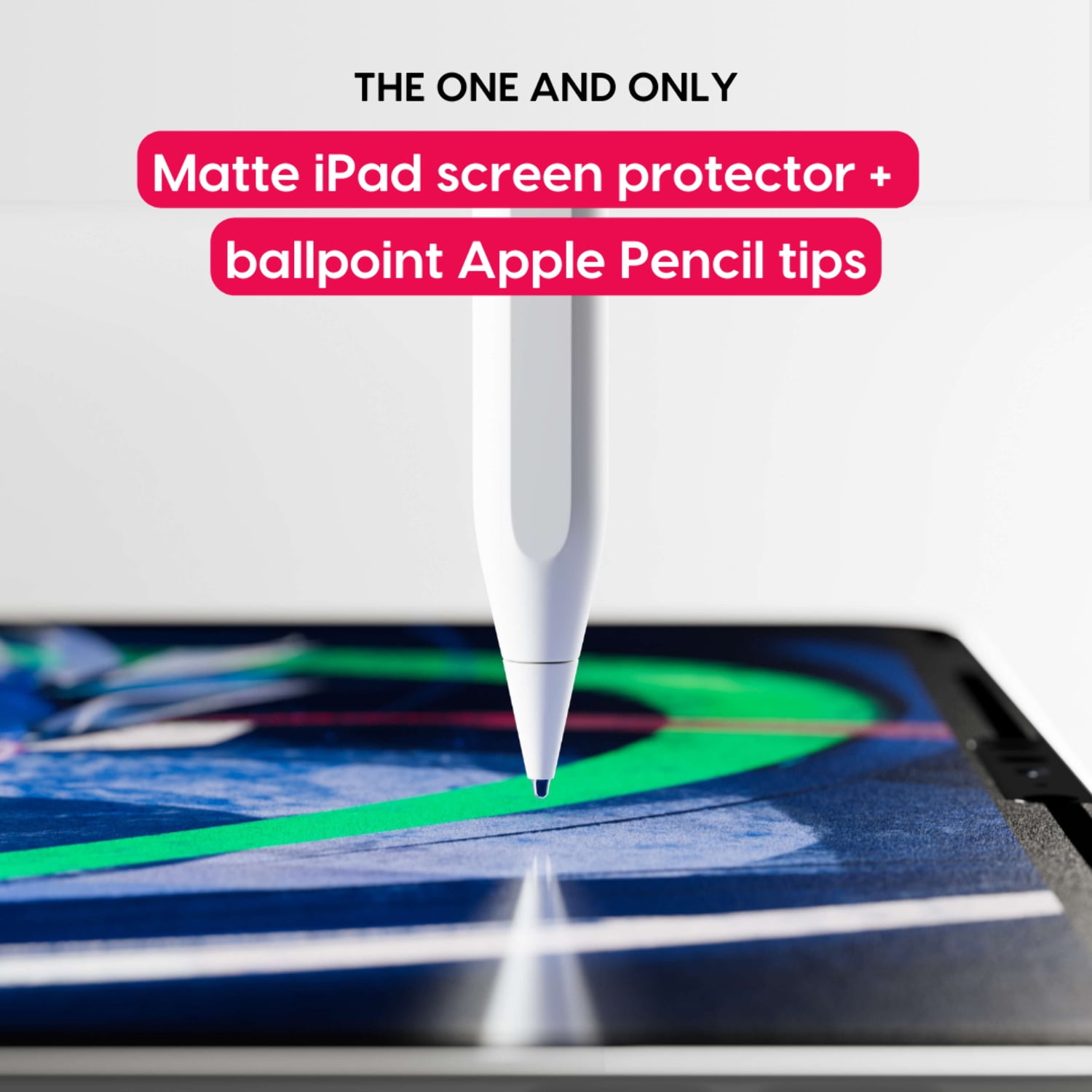 Astropad Rock Paper Pencil 2 – Paper Screen Protector for iPad Pro 11 inch (M4, 2024) + Apple Pencil Tips Replacement 2 Pack – Apple Pencil 1st and 2nd Gen